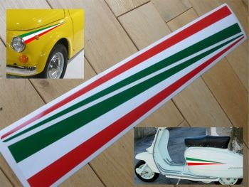 Italia Tricolore Wing Spear Type Stickers 530mm Pair