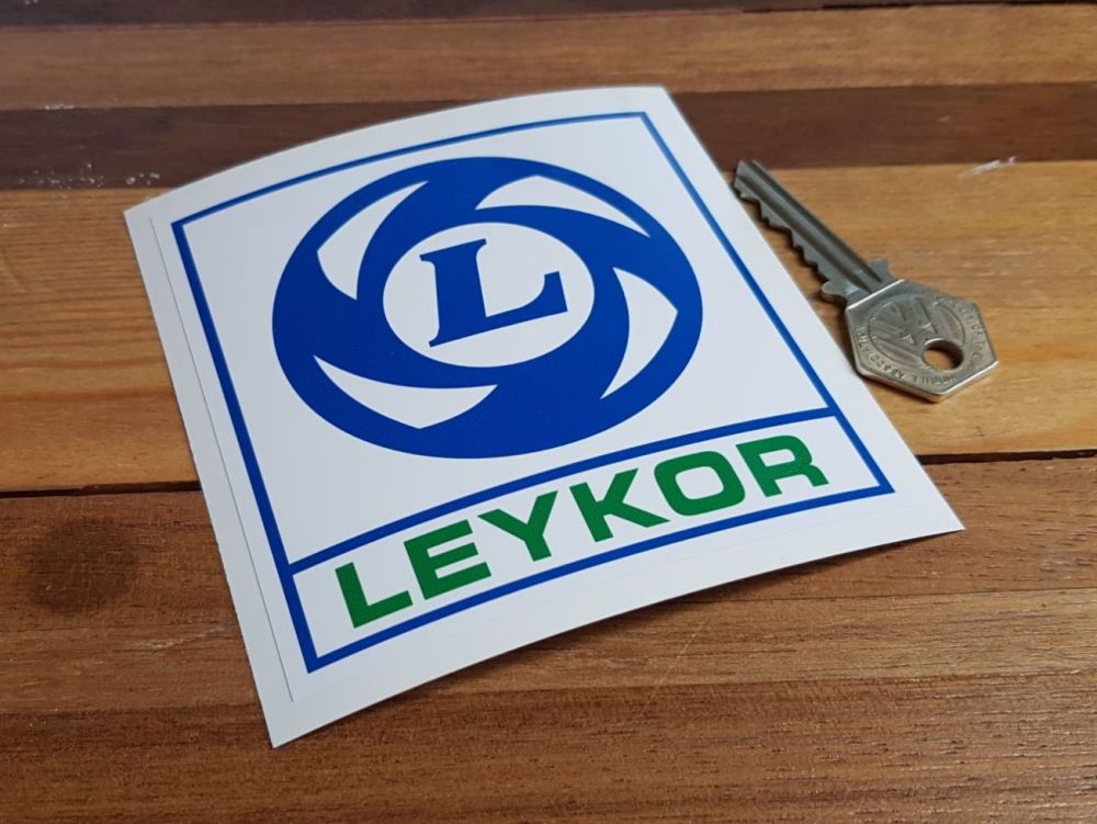 Leykor Leyland South Africa Square Logo Lick & Stick Window Sticker. 4