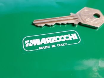 Marzocchi Made in Italy White & Clear Fork Stickers. 46mm Pair.