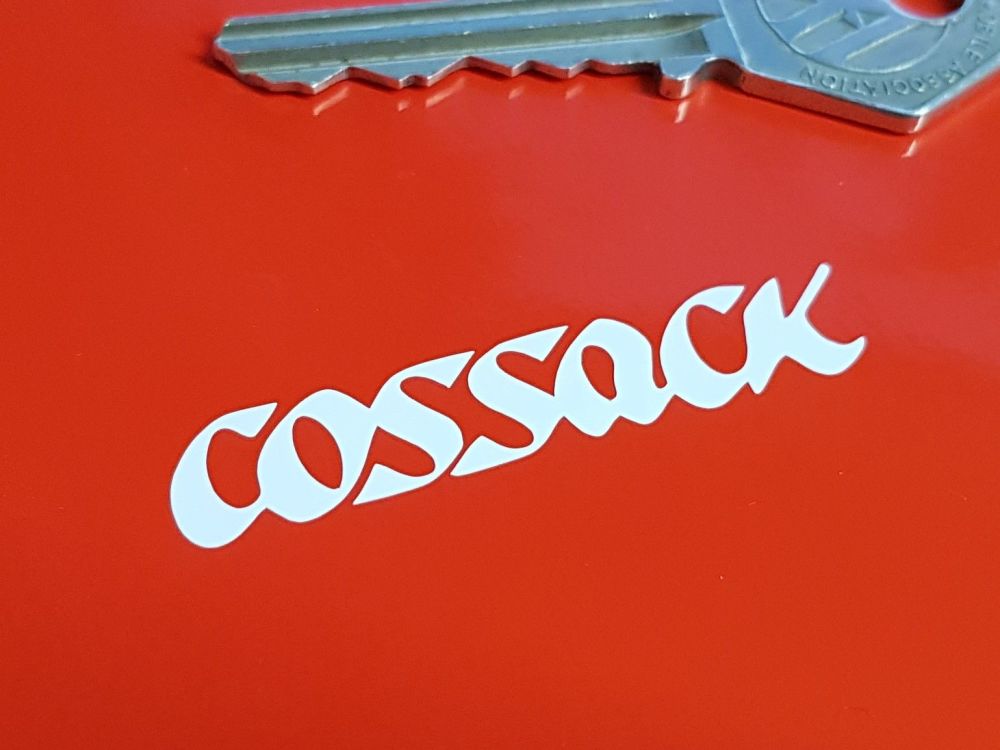 Cossack Cut Vinyl Stickers. 2" Pair.