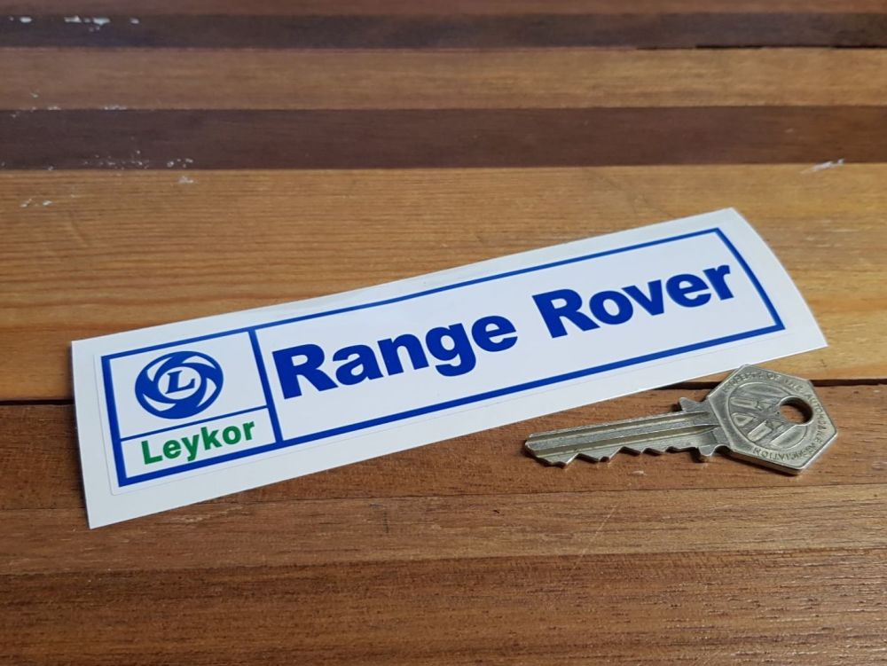 Range Rover Leykor Leyland South Africa Lick & Stick Window Sticker 5.75