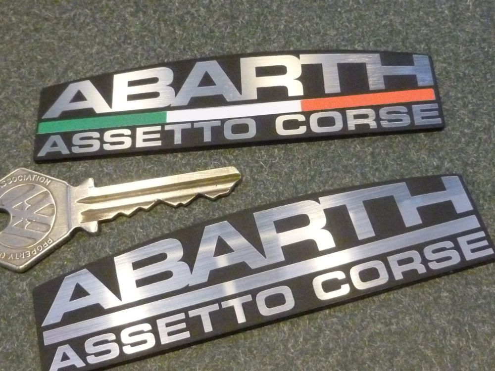 Abarth ASSETTO CORSE Laser Cut Car Badge 97mm