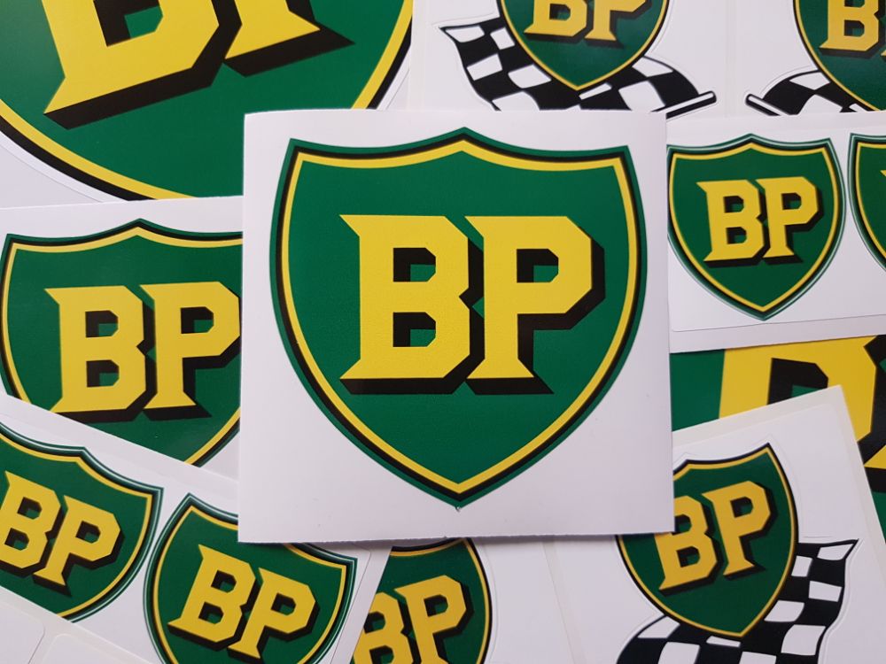 Pair of 4" BP stickers British Petroleum