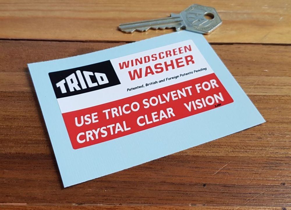 Trico Windscreen Washer Crystal Clear Vision Sticker - 85mm