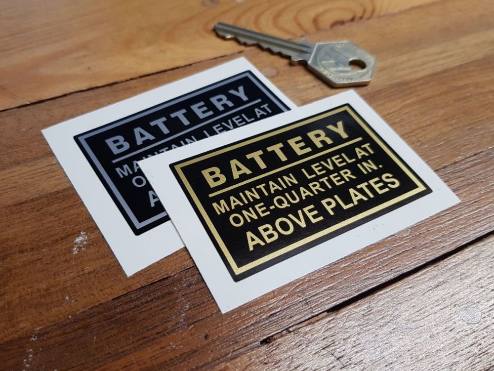 Royal Enfield Battery Sticker. 2.5