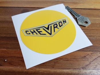 Chevron Cars Circular Lighter Style Sticker. 4".