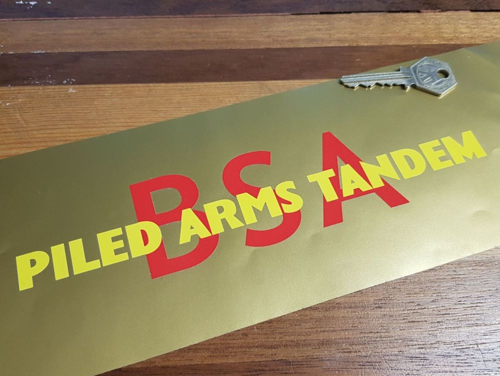 BSA Piled Arms Tandem Cut Vinyl Sticker 9