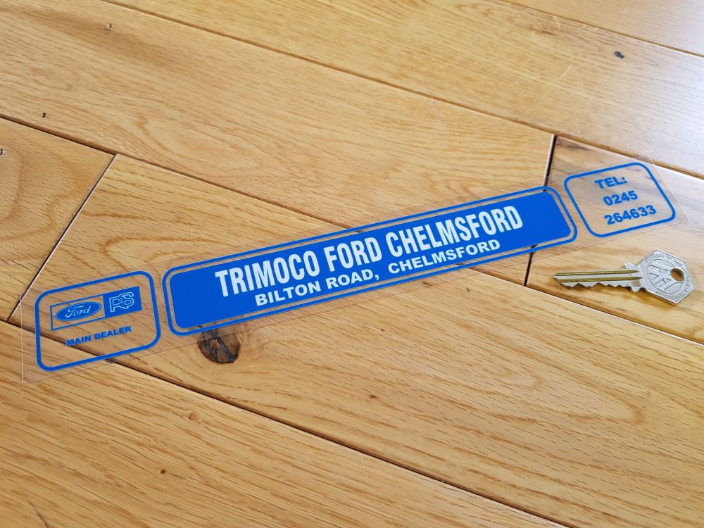 Trimoco Ford Chelmsford, Bilton Road, Dealer Sticker. 12