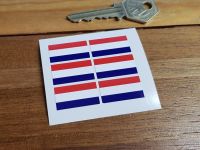 Netherlands Flag Small Coloured Stickers. Set of 6. 25mm.