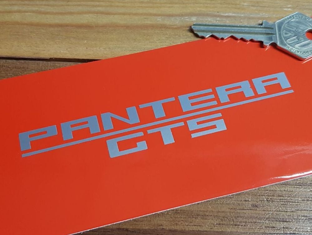 Pantera GTS Cut Vinyl Text Stickers 4.75" Pair