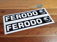 Ferodo Old Stag Oblong Stickers. 7" or 11" Pair.