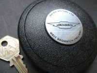 Jensen Motors Self-Adhesive Steering Wheel Badge. 39mm.