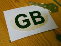 GB Distressed ID Plate Sticker 3"