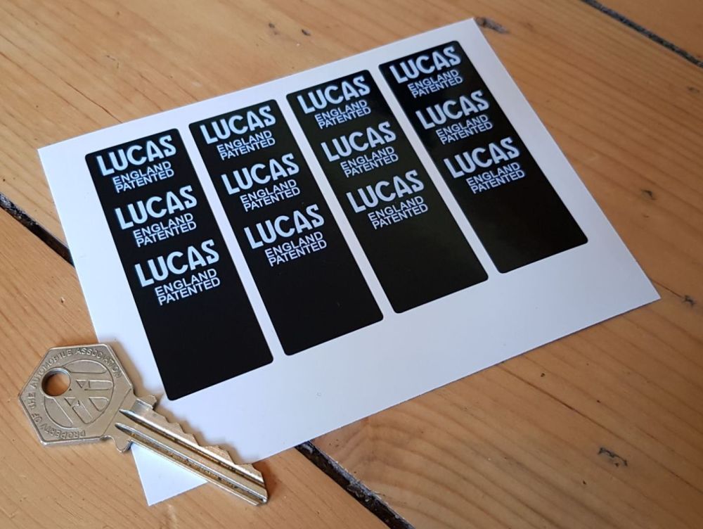 Lucas England Patented Wrap Stickers - Set of 4 - 3"