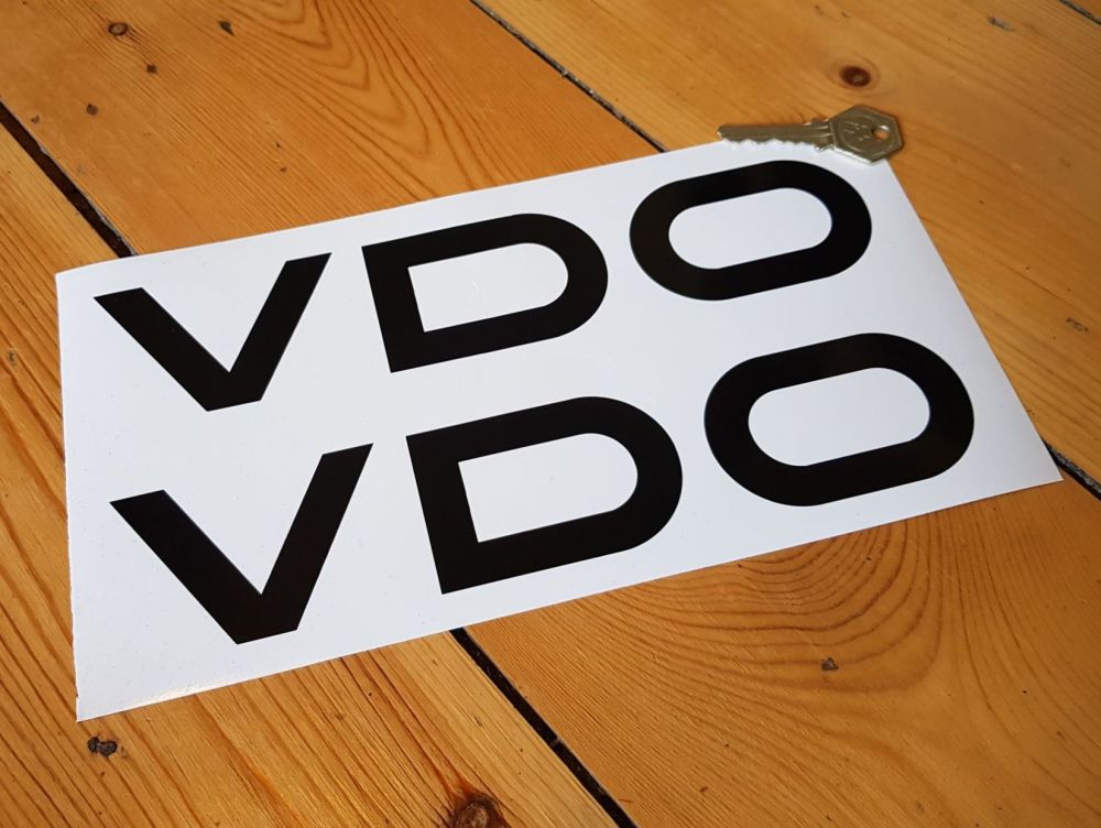 VDO Cut Vinyl Stickers 10" Pair