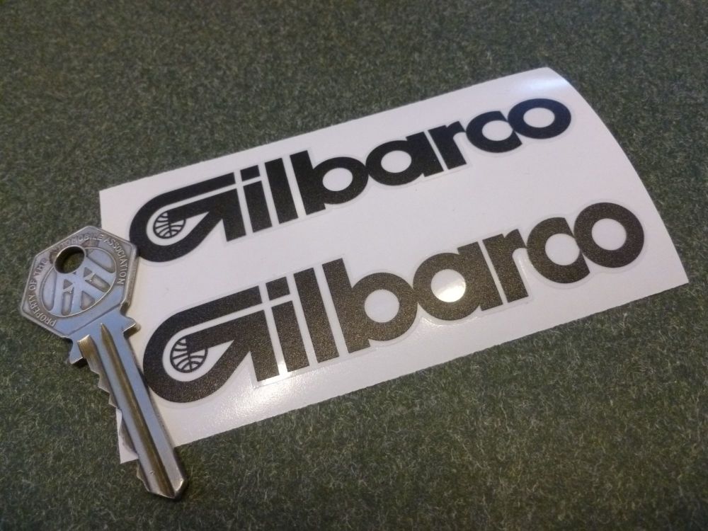 Gilbarco Rounded Text Stickers 4" Pair
