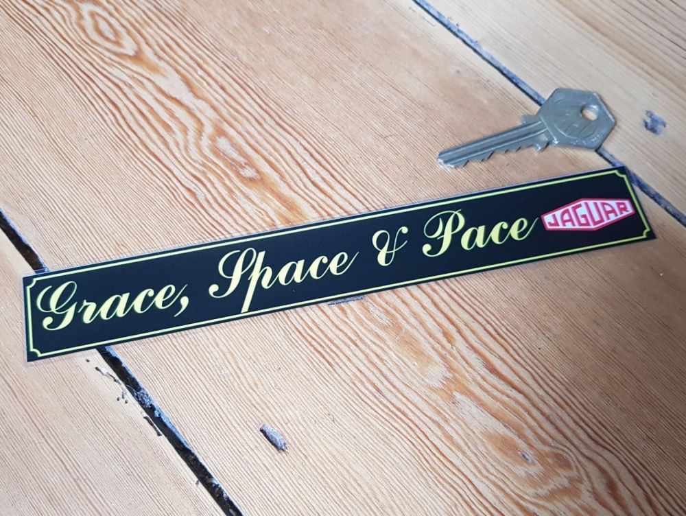 Grace, Space and Pace Jaguar Window Sticker 8