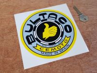 Bultaco Yellow & Grey Circular Sticker - 4