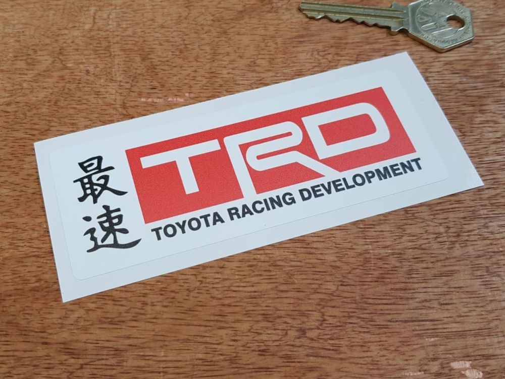 Toyota TRD Oblong Sticker 4.75"