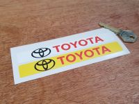 Toyota Number Plate Dealer Logo Cover Stickers 5.5" Pair