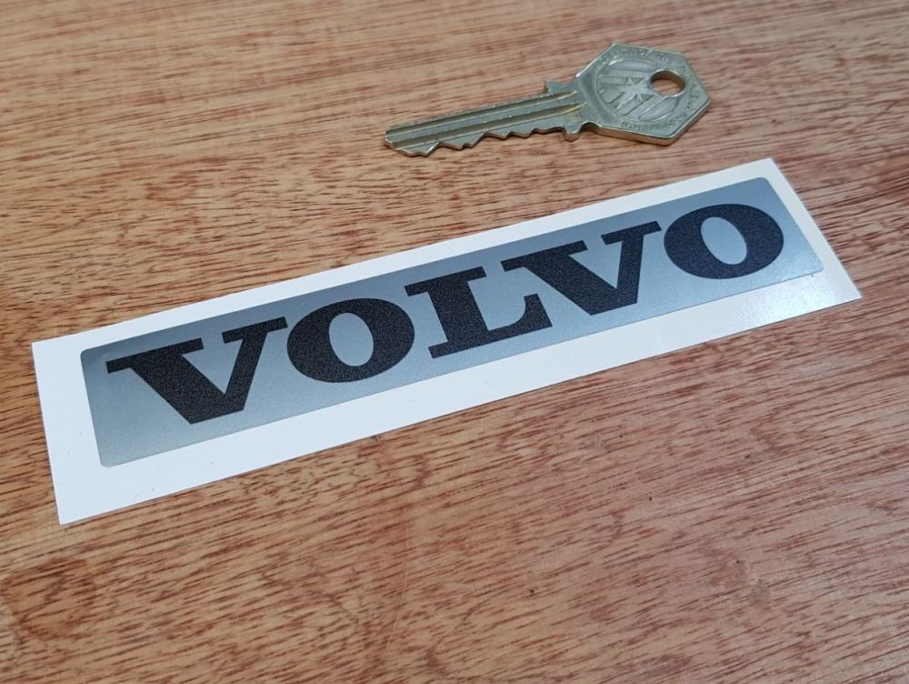 Volvo Oblong Black & Silver Sticker 5