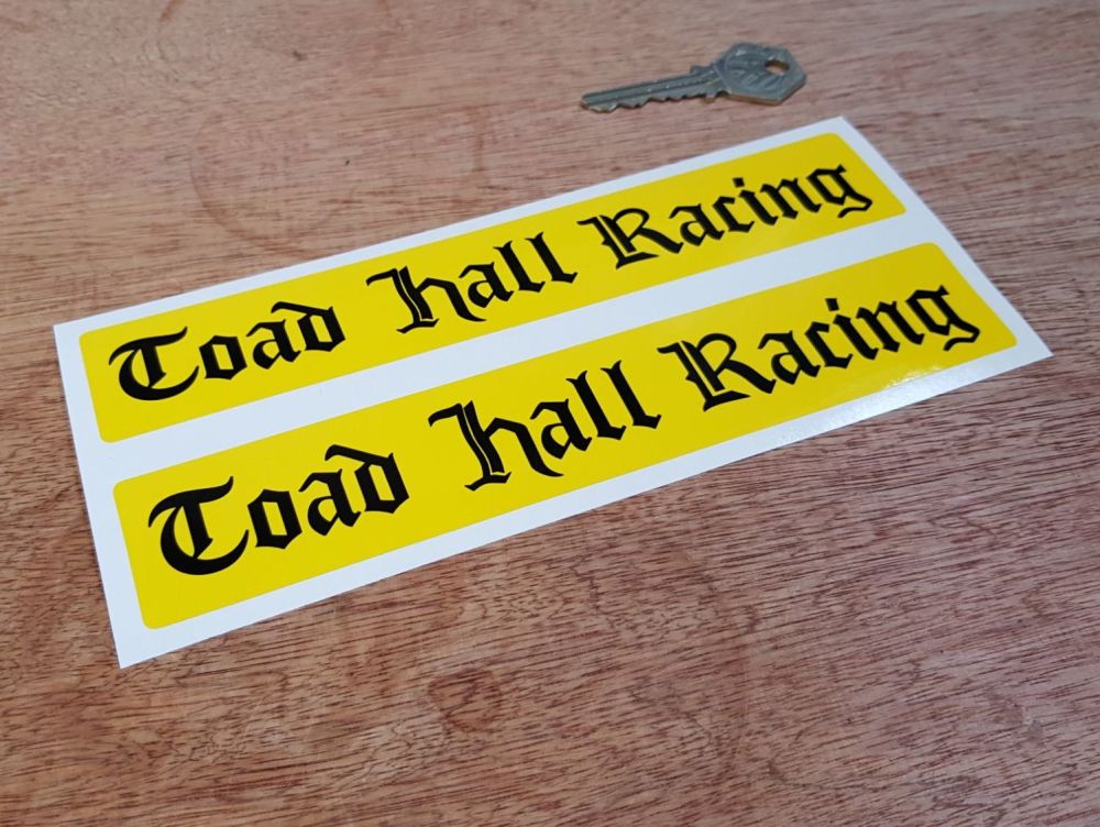 Toad Hall Racing Stickers 8