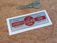 Lucas Sports Coil Silver Sticker - 12V SA12