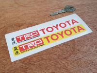 Toyota TRD Number Plate Dealer Logo Cover Stickers 5.5" Pair