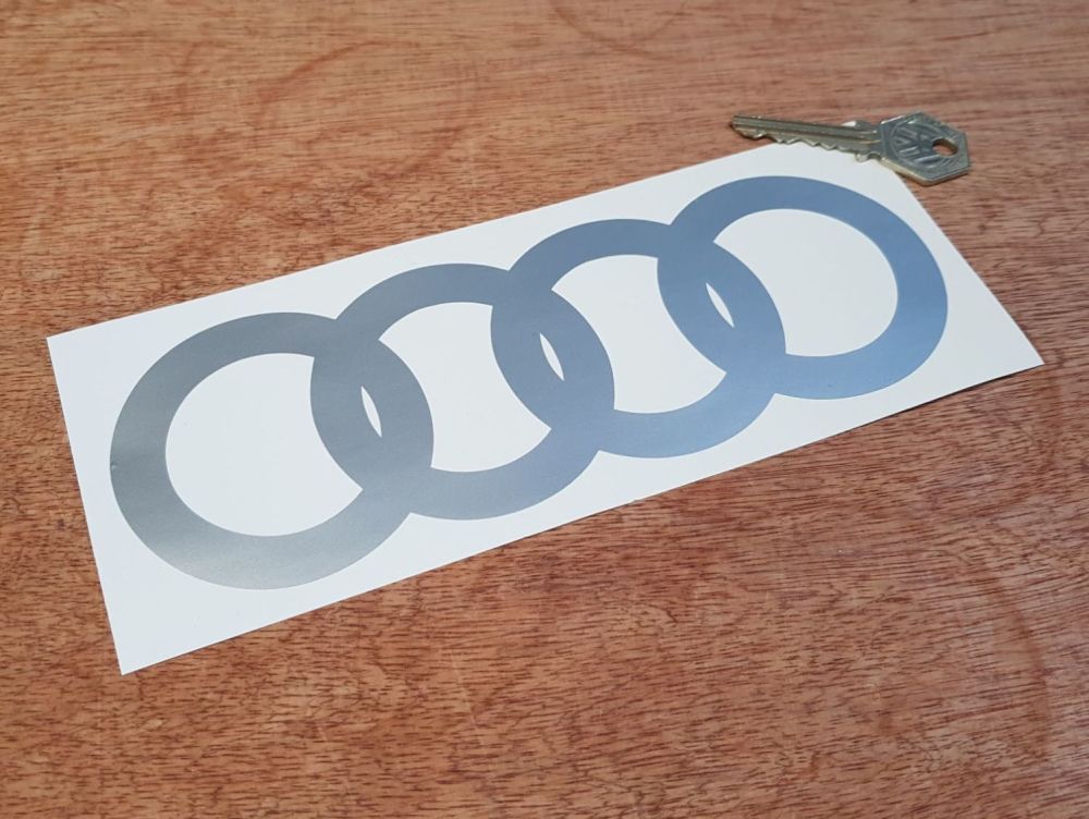 Audi Hoops Cut Vinyl - Joined Hoops - 8" Pair