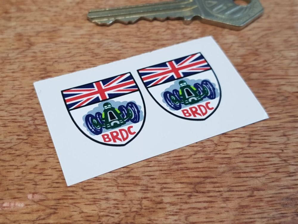 BRDC Shield Shaped Stickers 1