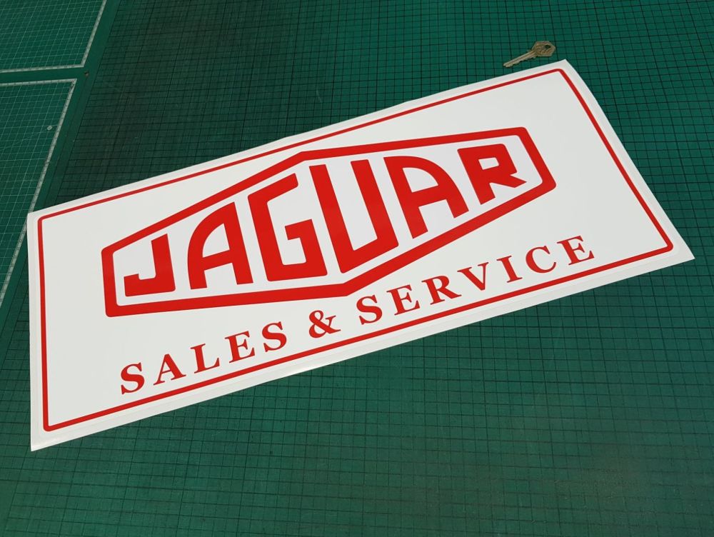 Jaguar Lozenge Sales & Service Workshop Sticker. 23.5