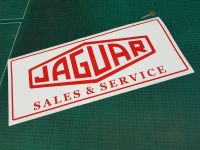 Jaguar Lozenge Sales & Service Workshop Sticker. 23.5".