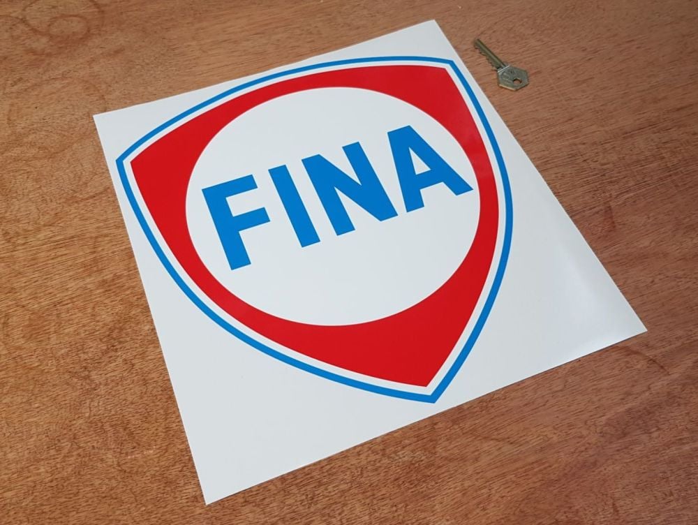 Fina Blue Coachline Shield Sticker - 9