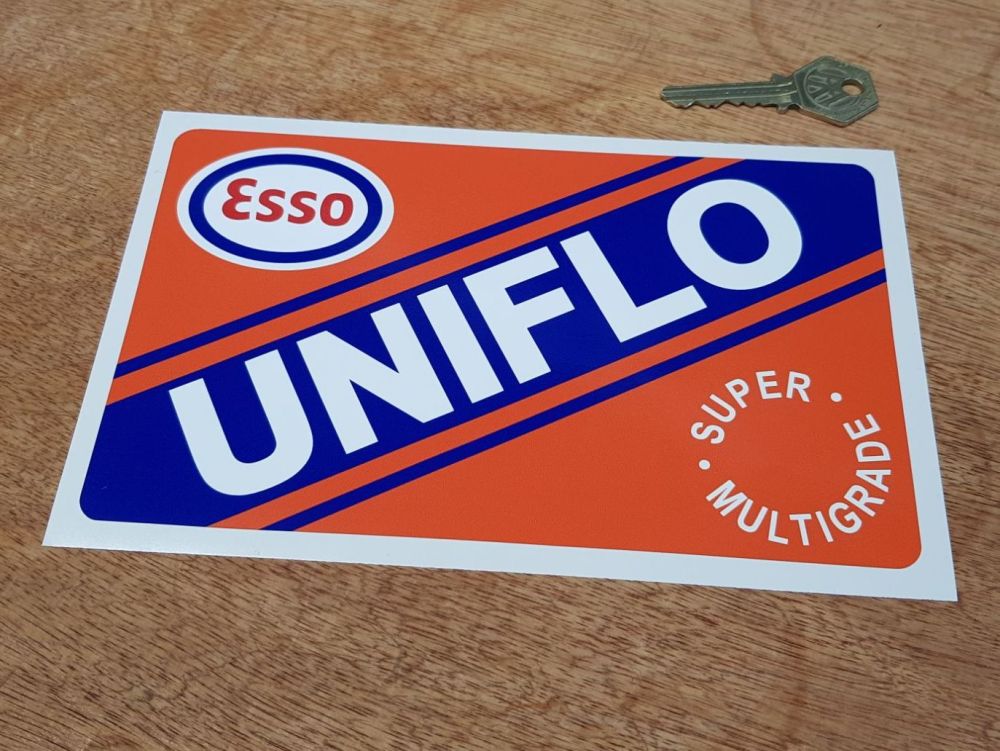 Esso UniFlo Super Multigrade Sticker 8"