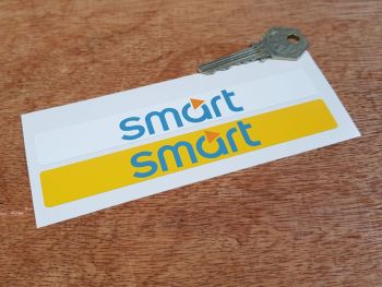 Smart Car Number Plate Dealer Logo Cover Stickers - 5.5" Pair