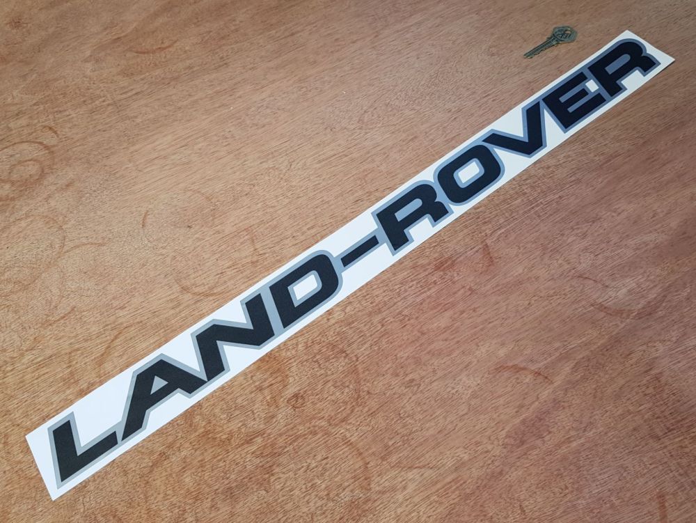 Land Rover Black & Silver Sticker 25.5"