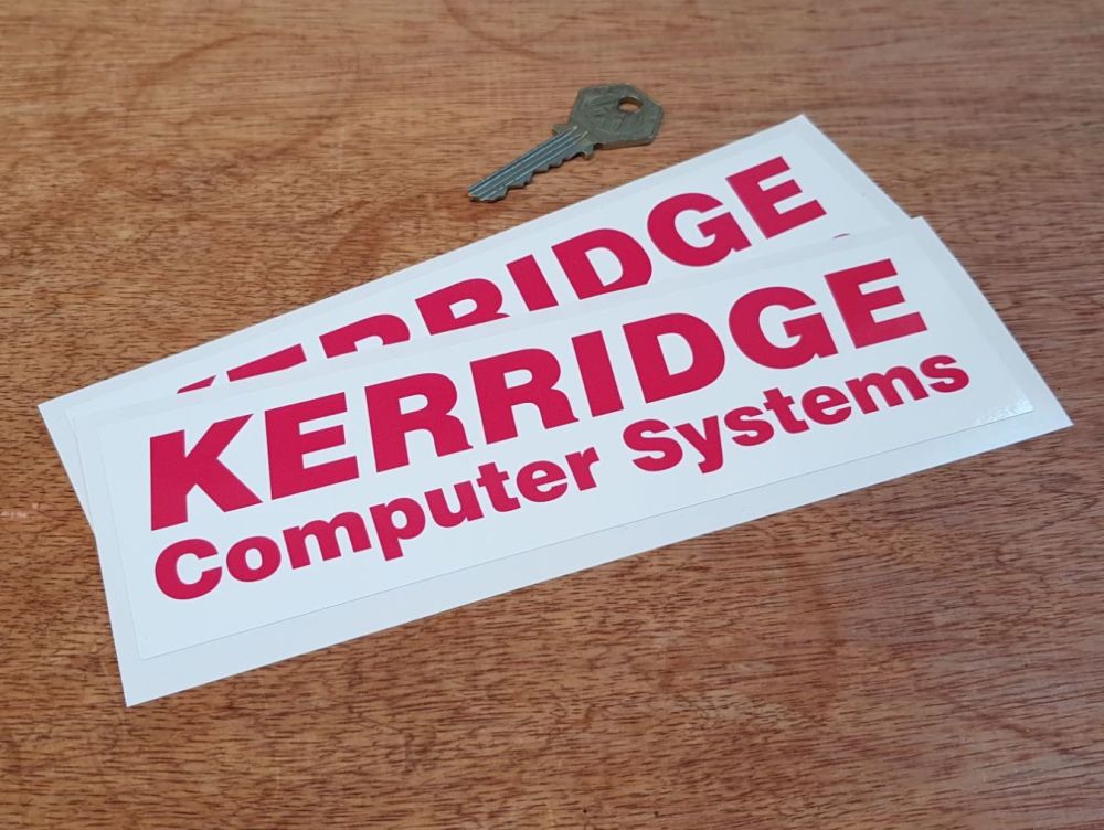 Kerridge Computer Systems Stickers - 8" Pair