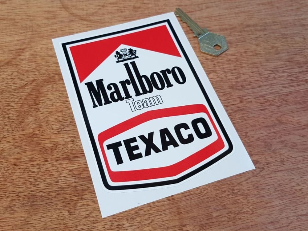 Marlboro Team Texaco Sticker 6"