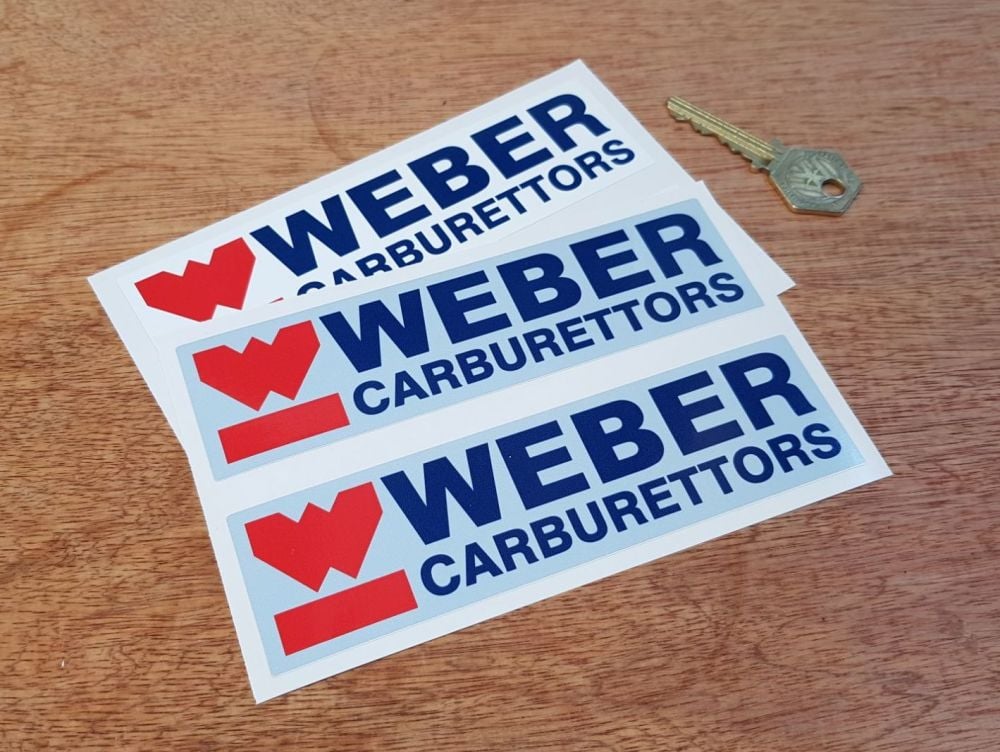 Weber Carburettors Stickers 6" Pair