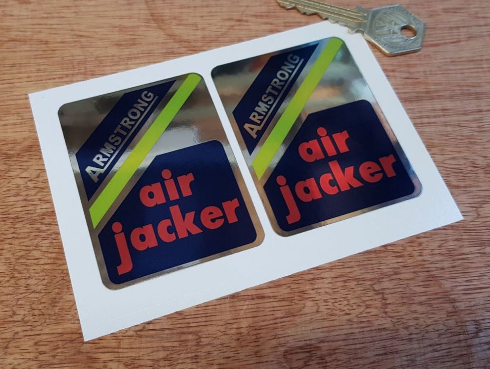 Armstrong Air Jacker Shock Absorber Stickers. 75mm Pair.