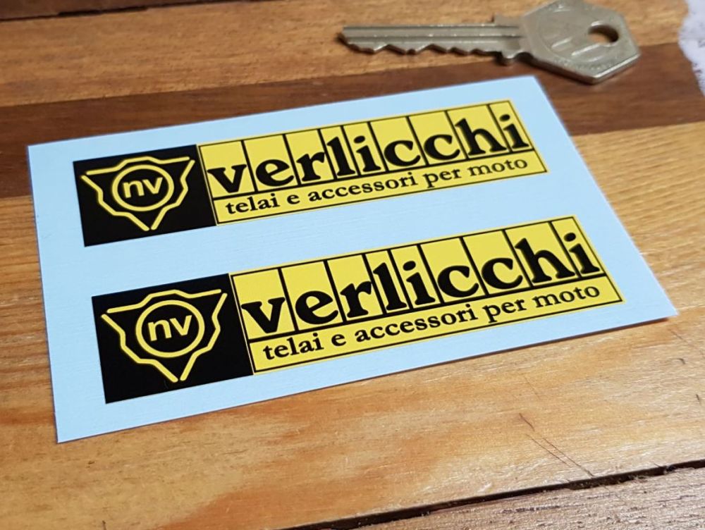 Verlicchi Race Parts Ducati Racing Stickers - 3.5" or 6" Pair