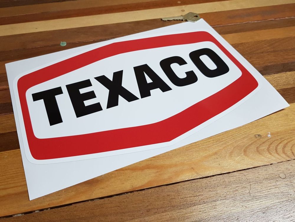 Texaco Plain Text Logo Sticker - 12" or 14"