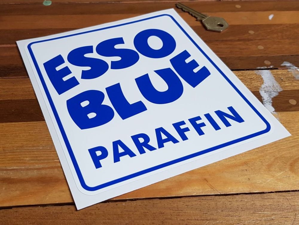 Esso Blue Paraffin Dark Blue Sticker 7"