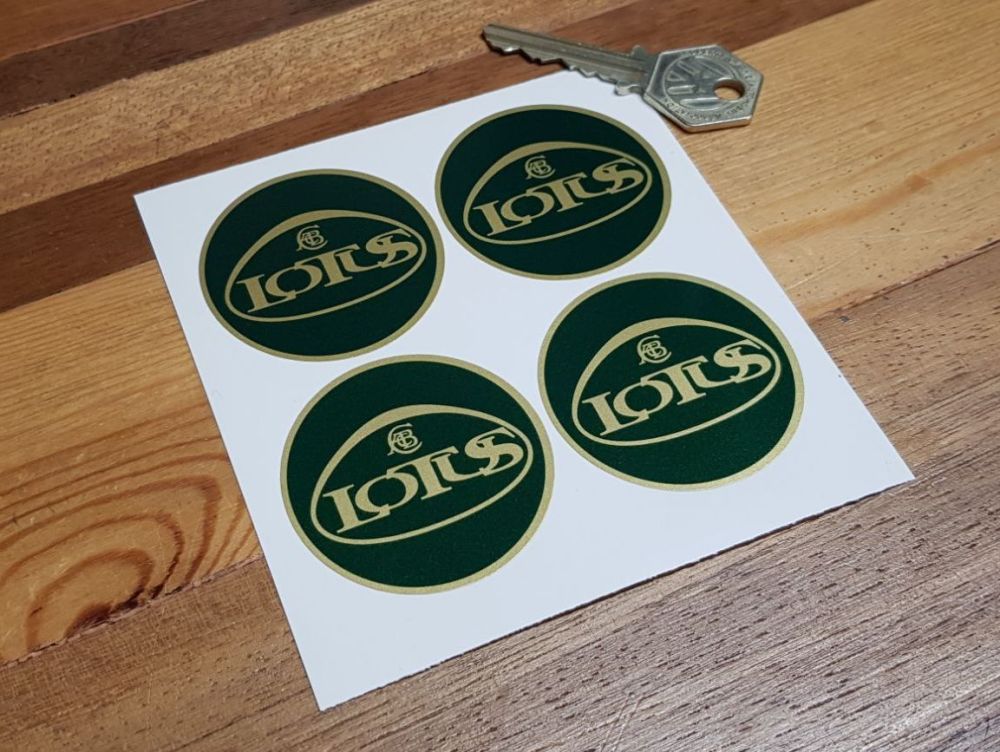 Lotus Wickins Wheel Centre Stickers - Set of 4 - 45mm or 48mm