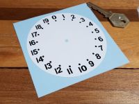 Petrol Pump Old Fashioned Printed Dial Face Sticker - 95mm or 100mm
