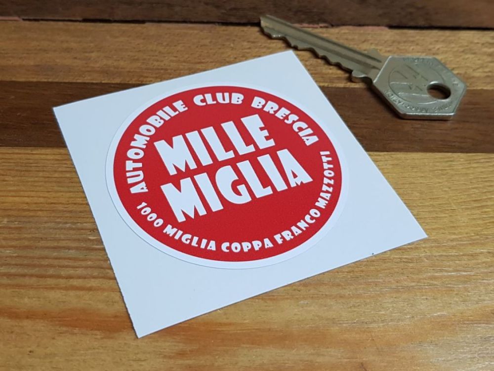 Mille Miglia Automobile Club Brescia Sticker 60mm
