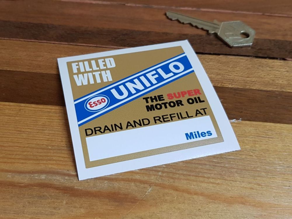 Esso UniFlo Service Sticker 3