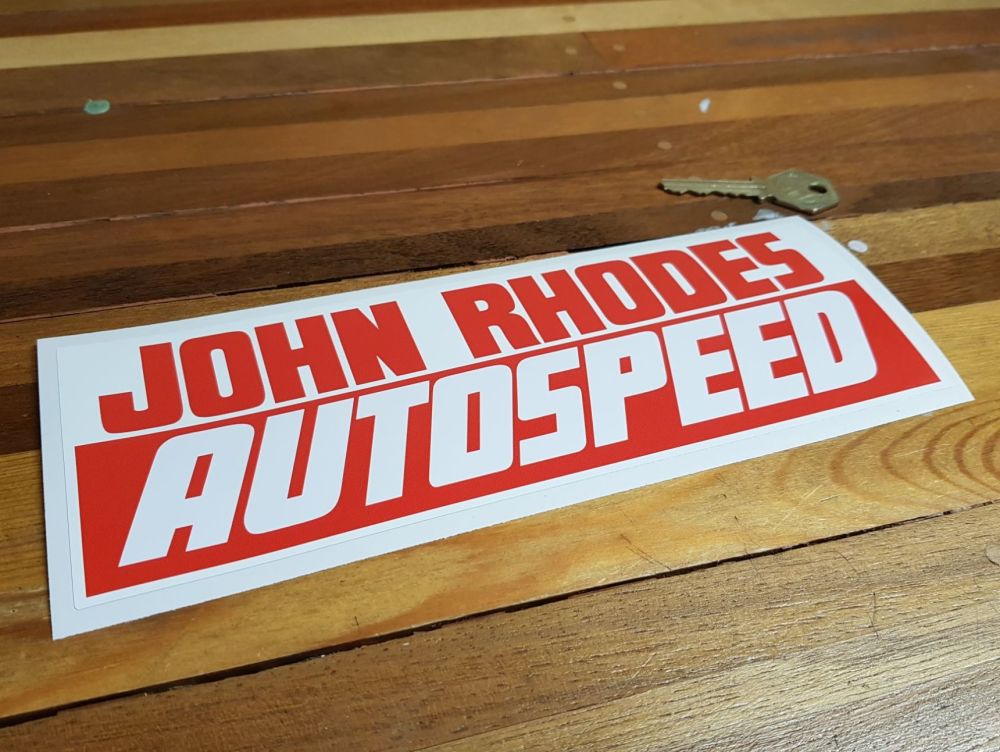 John Rhodes Autospeed Sticker 9