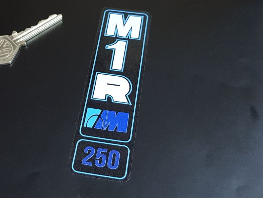 Marzocchi M1R 250 Blue Frame & Outline Style Clear Vinyl Stickers 5