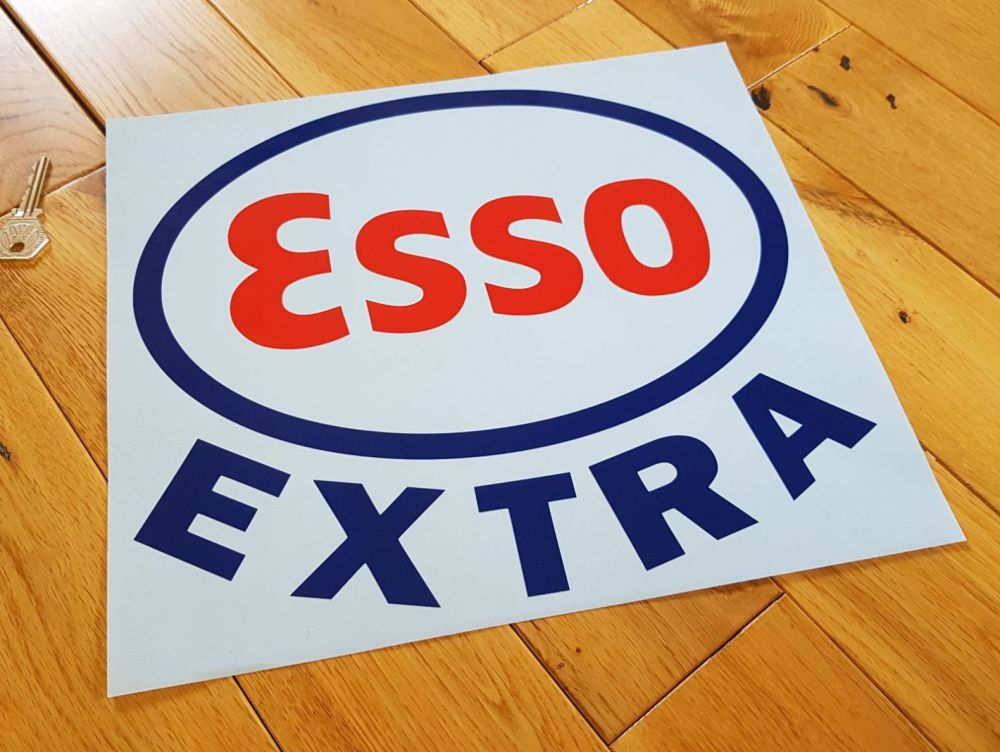 Esso Extra Cut Vinyl Globe Sticker 12"